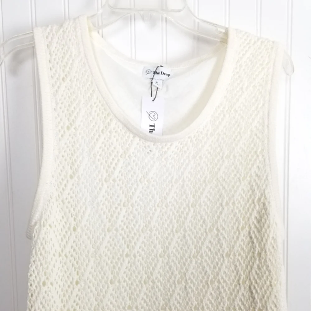 The Drop NWT Womens Ritu Crochet Maxi Dress Size XL White Romantic Cottagecore - Picture 10 of 13